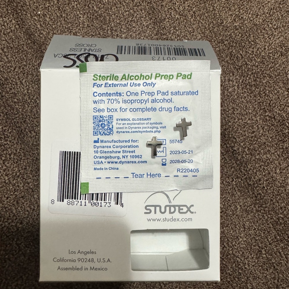 Silver Cross Earrings brand new never worn!